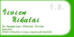 vivien mikulai business card